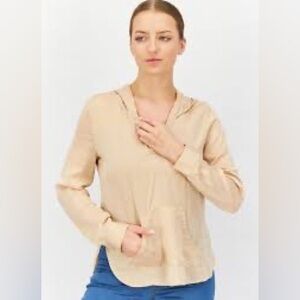 Avec Les Filles Black Hooded Top